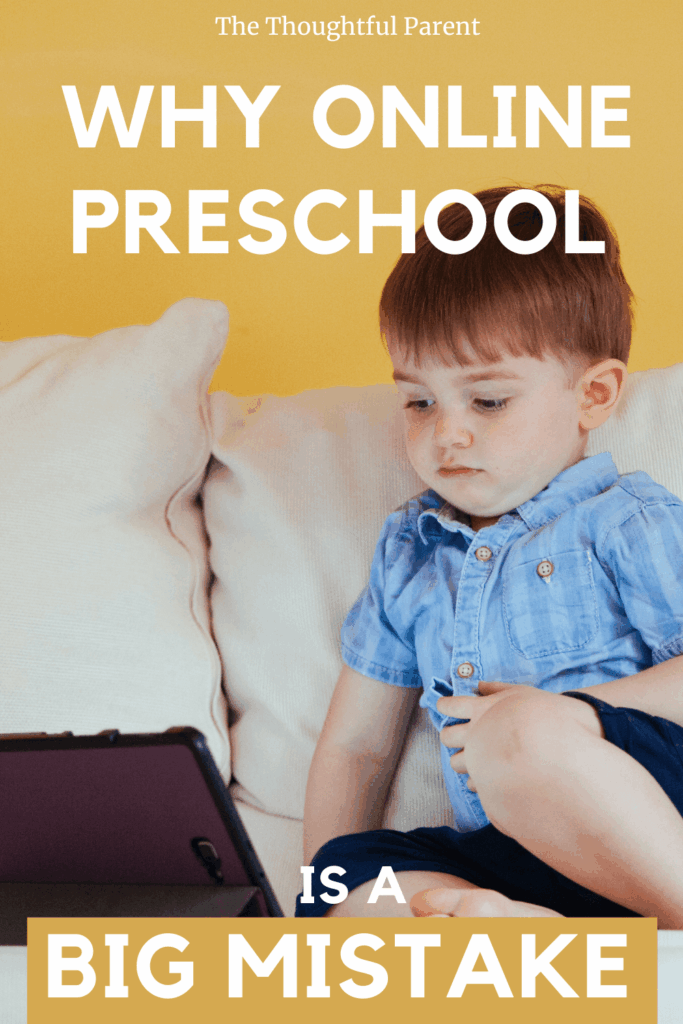 why online preschool is bad
