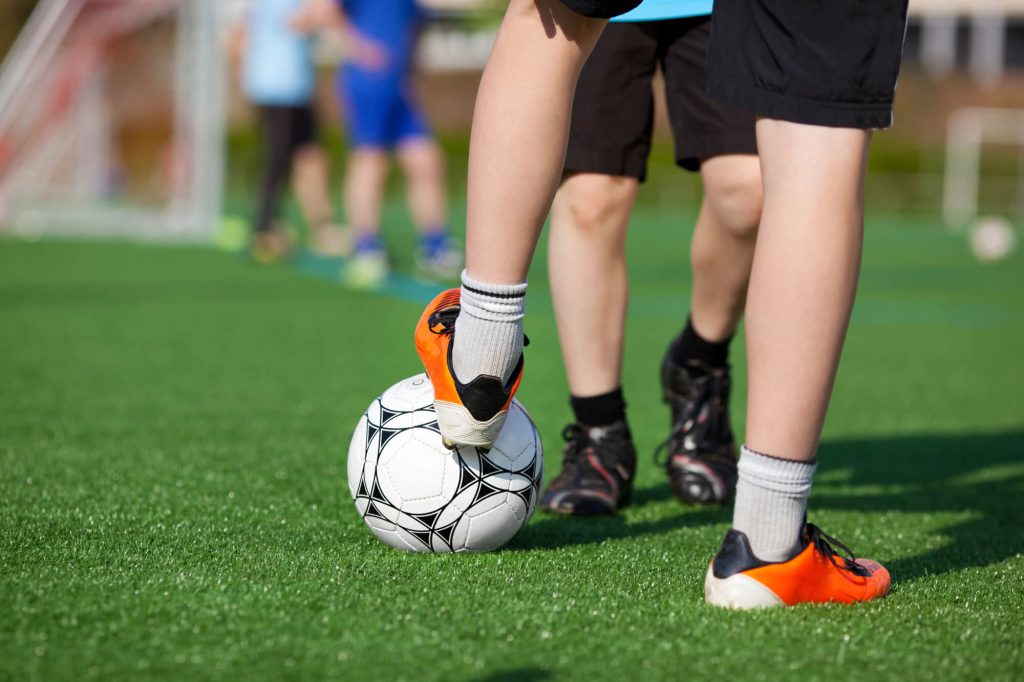 kids playing soccer