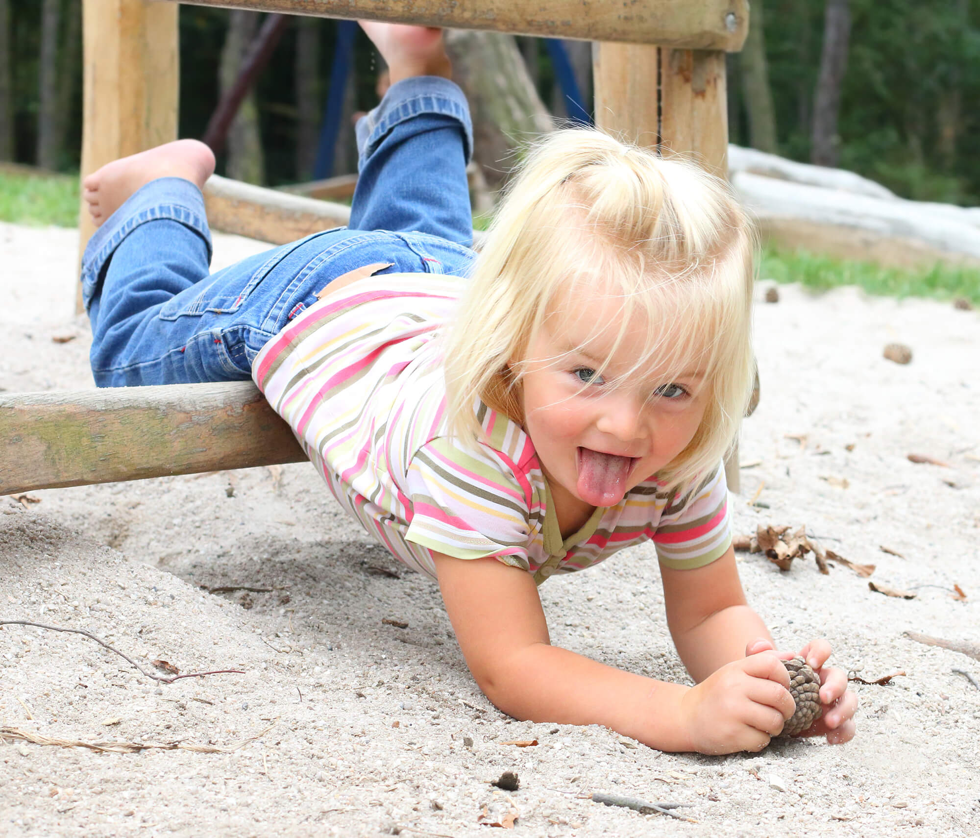 girl playing