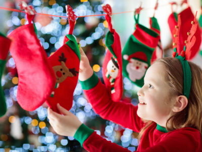 girl with advent calendar