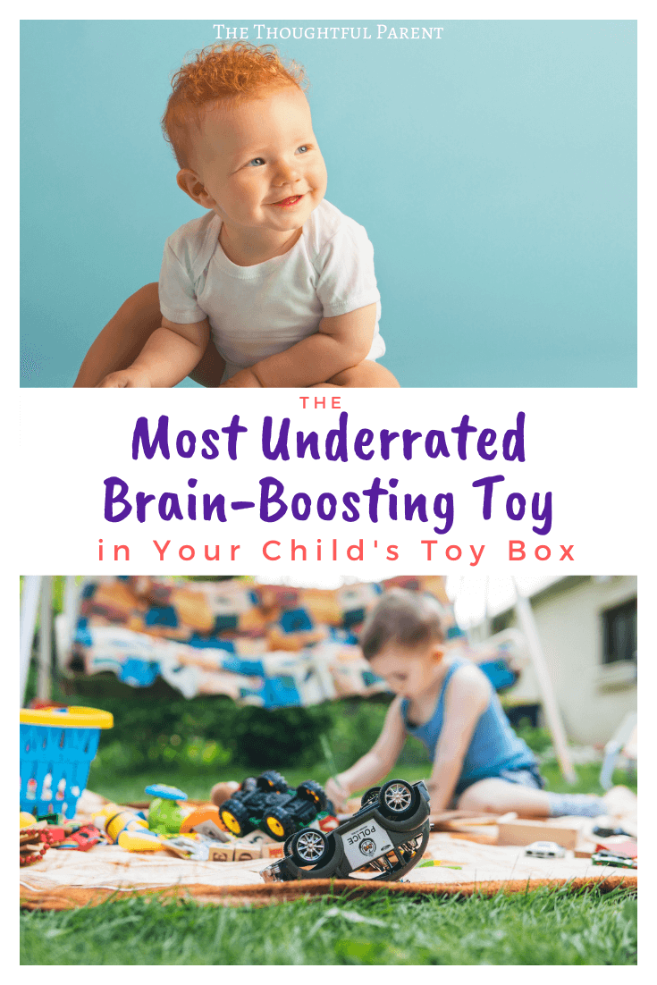 child playing with blocks