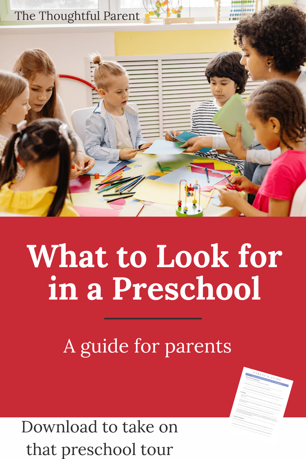 what to look for in a preschool