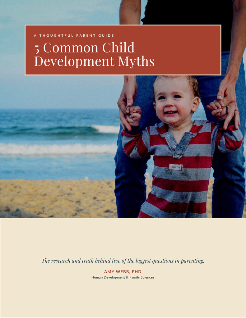 Child development myths guide cover