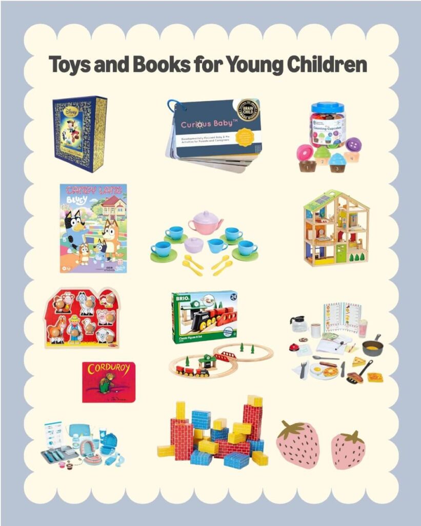 toys and books for young children