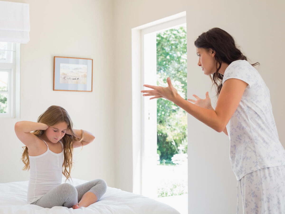 parent yelling at child