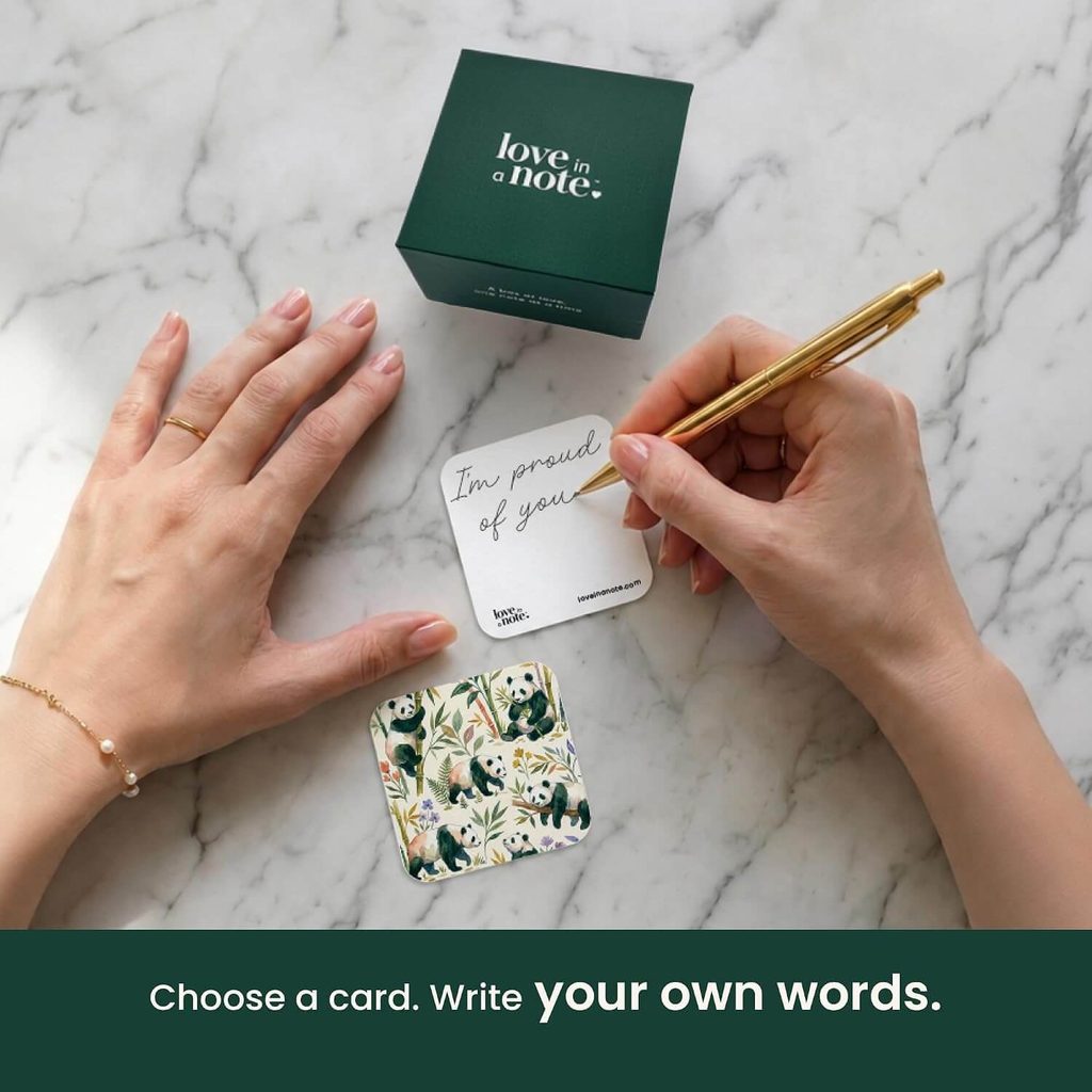 love in a note cards for Advent