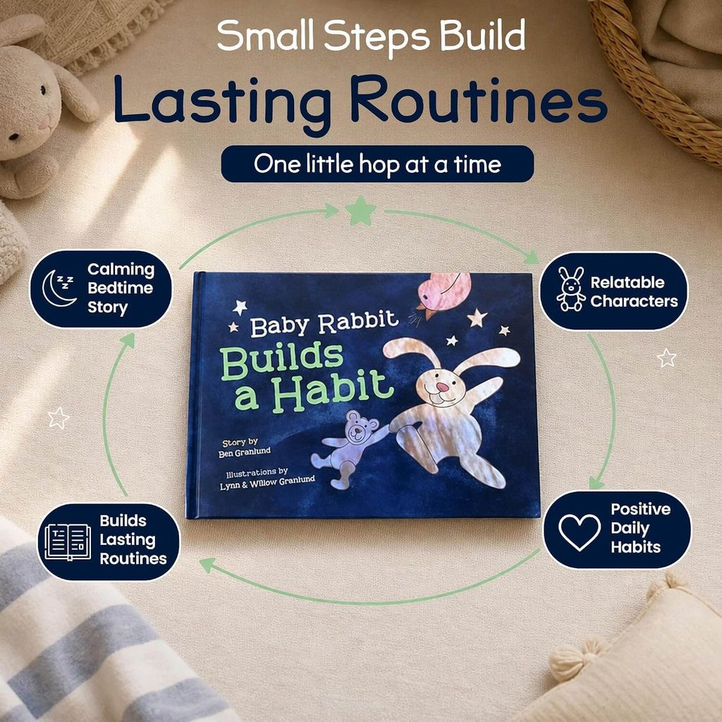 book cover for Baby Rabbit Builds a Habit