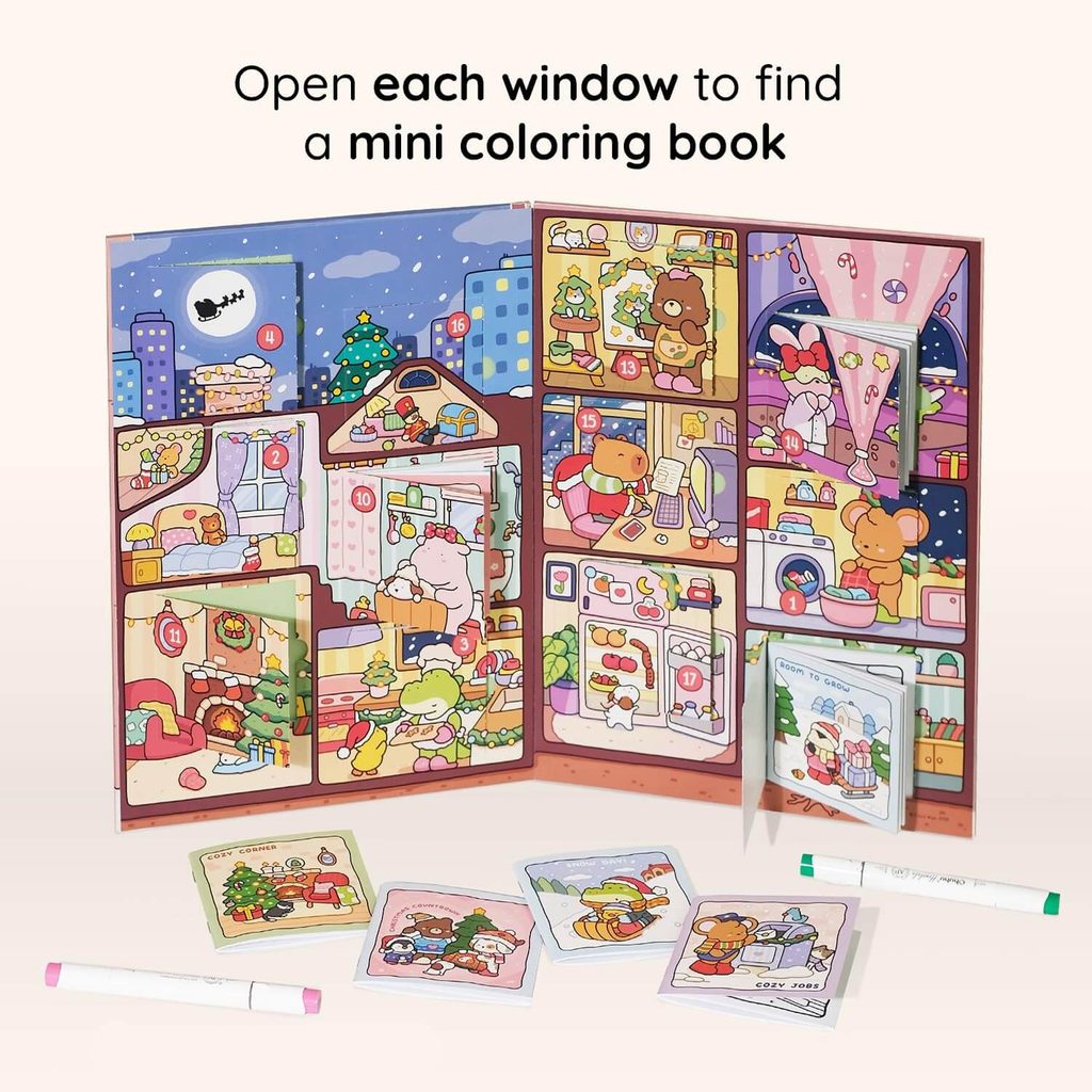 cozy coloring book Advent calendar