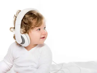 baby listening to music
