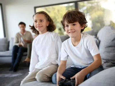 kids playing video games