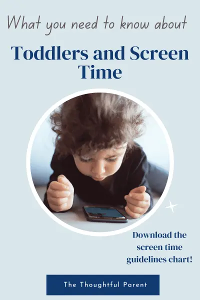 image of toddler on phone