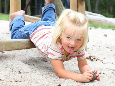 girl playing