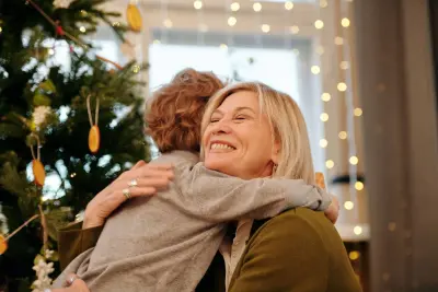 grandma and child hugging national hugging day