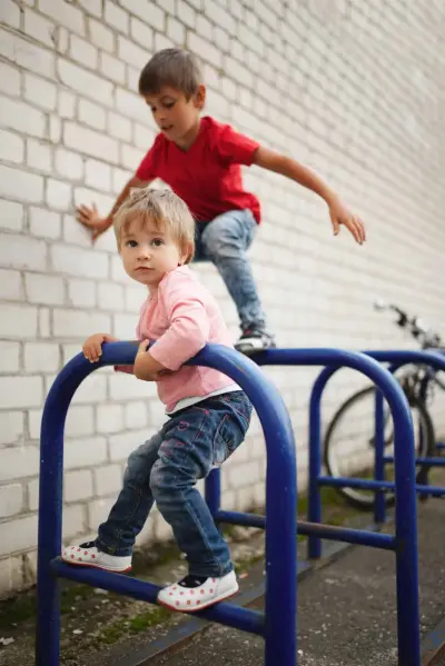 kids climbing on things