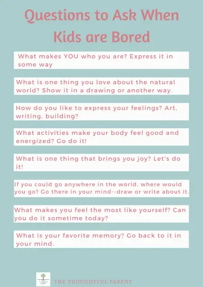 questions to ask when kids are bored
