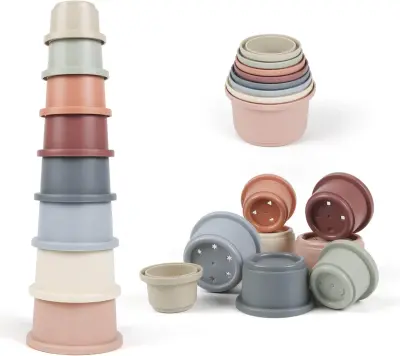 stacking play cups