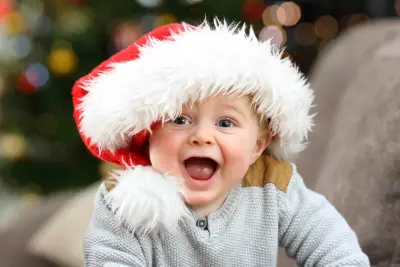 toddler excited about christmas toddler excited about christmas