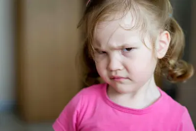 grumpy toddler girl