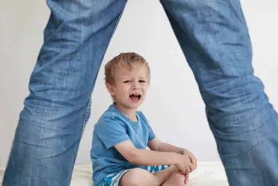 toddler boy crying
