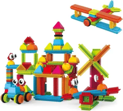 STEM building toy bristle blocks