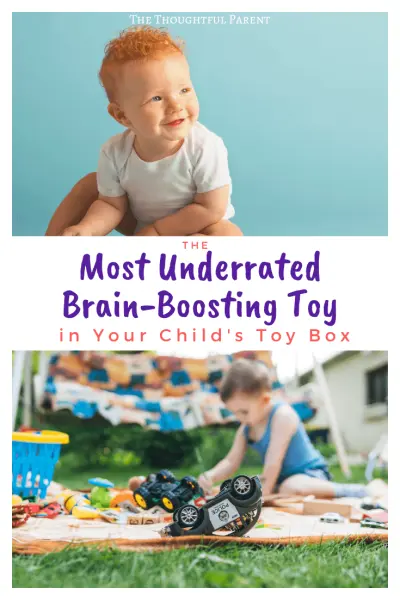 child playing with blocks